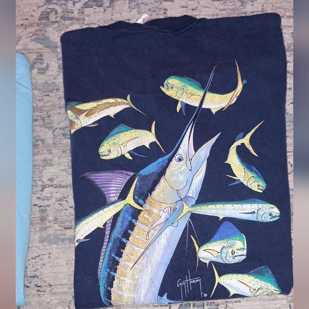 Guy Harvey By AFTCO Men's Fishing T-shirts X-Large - Picture 9 of 10